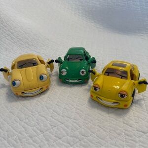 Vibrant Yellow and Green Toy Cars Set